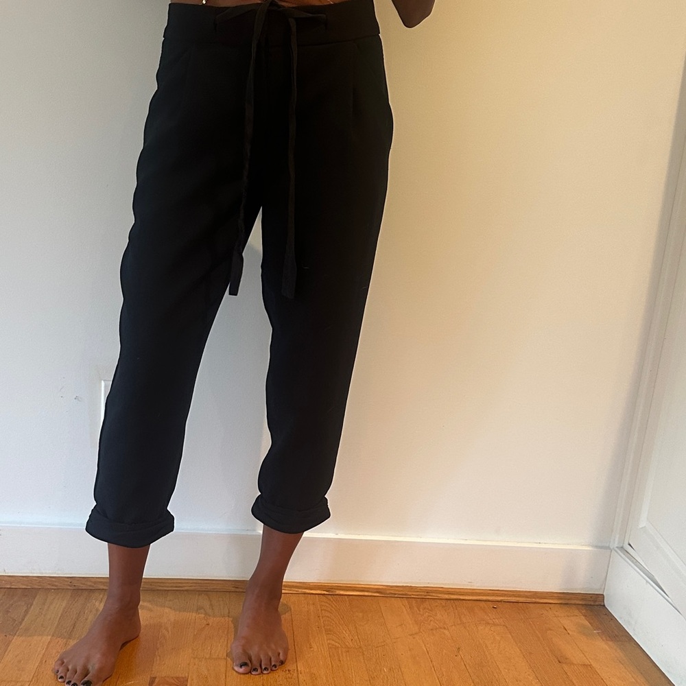Aritzia Black Cropped Ankle Pants